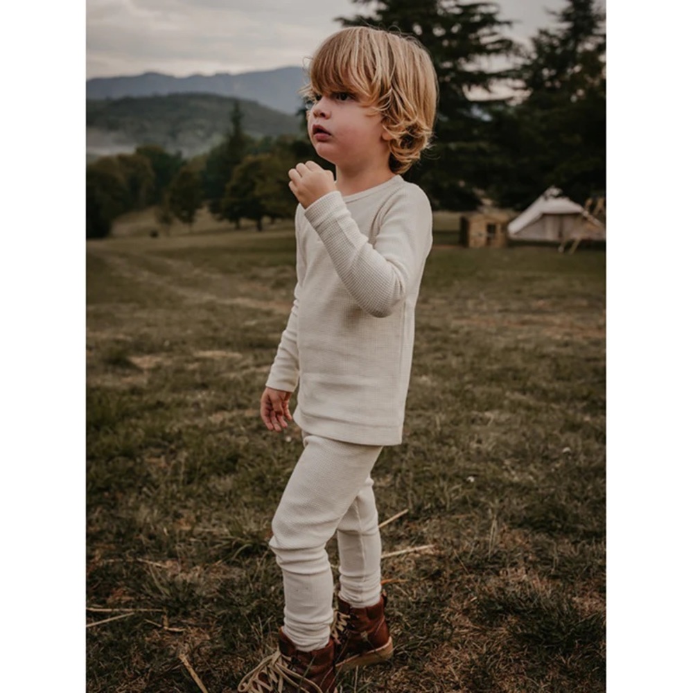 Waffle Top in Undyed Kids